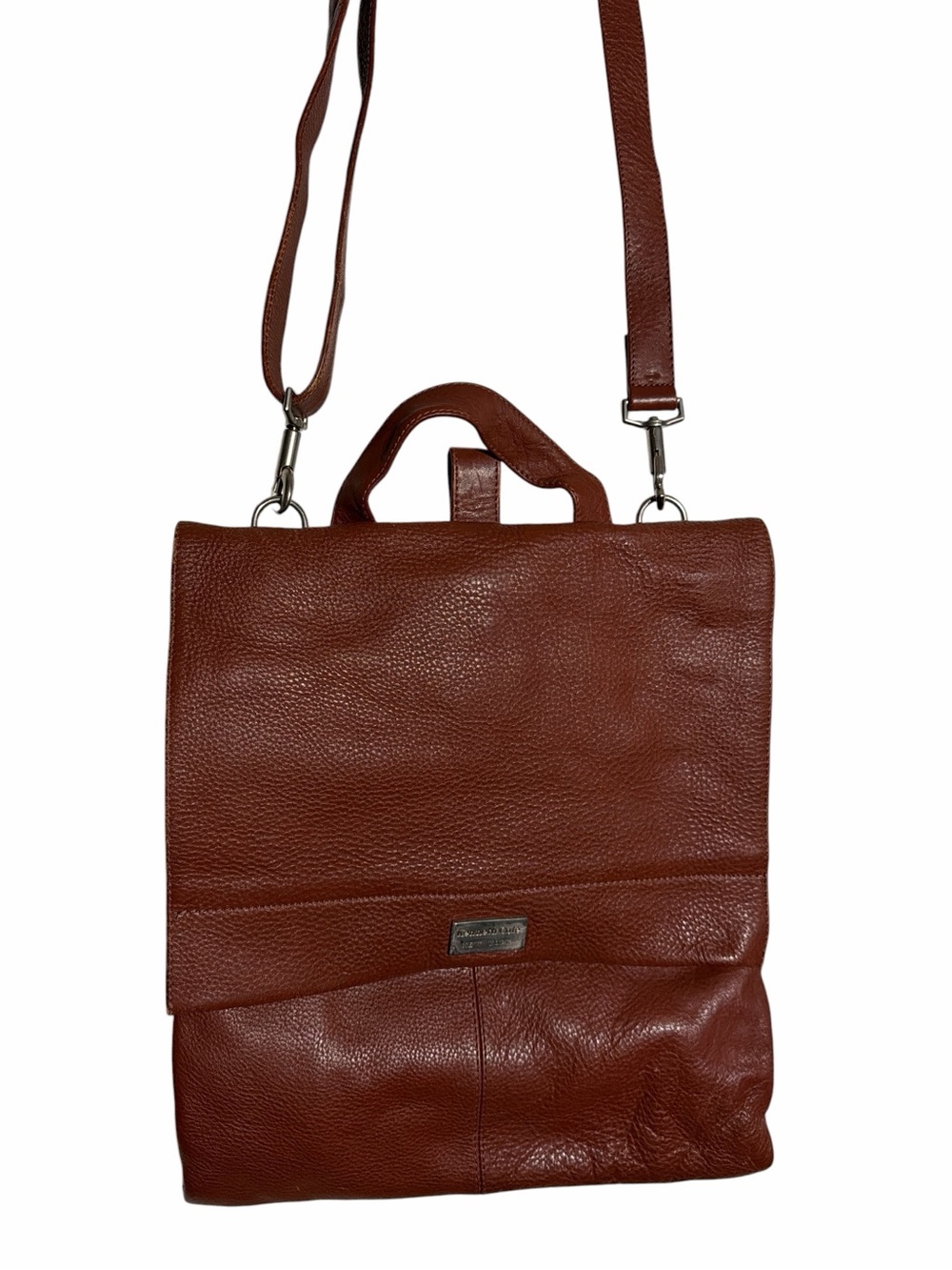Keneth Cole New York brown Flap button bag Leather bag crossbody bag
